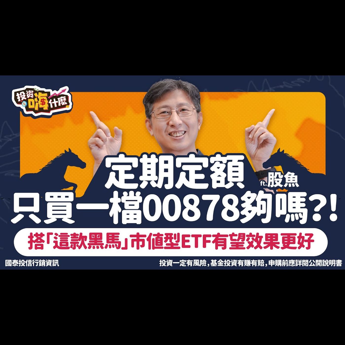#定期定額 只買一檔 #00878 夠嗎?! 投資組合搭「這款黑馬」巿值型ETF 價格便宜好入手而且效果有機會更好!【股魚嗨什麼】EP137 ft.股魚《投資嗨什麼》