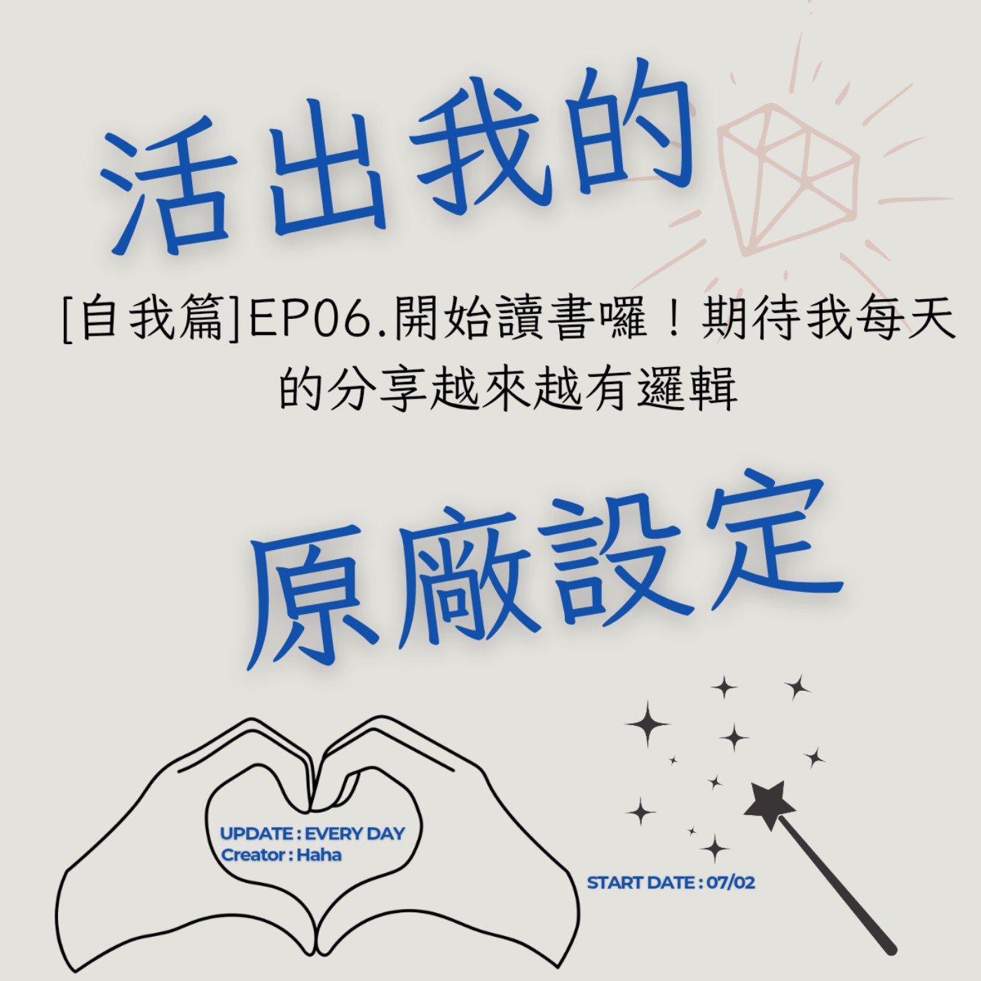 84【聲音版】【活出我的原廠設定自我篇EP06】 開始讀書囉!期待我每天的分享越來越有邏輯|那不是你的責任,你卻背了很久:擺脫情緒勒索,成為關係中的自己DAY1|生涯諮詢師|創自己的路|Haha Land