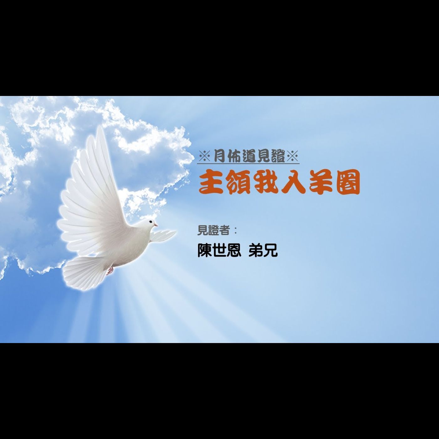 見證：主領我入羊圈 | 陳世恩 弟兄 | 2025.07.26 | EP061