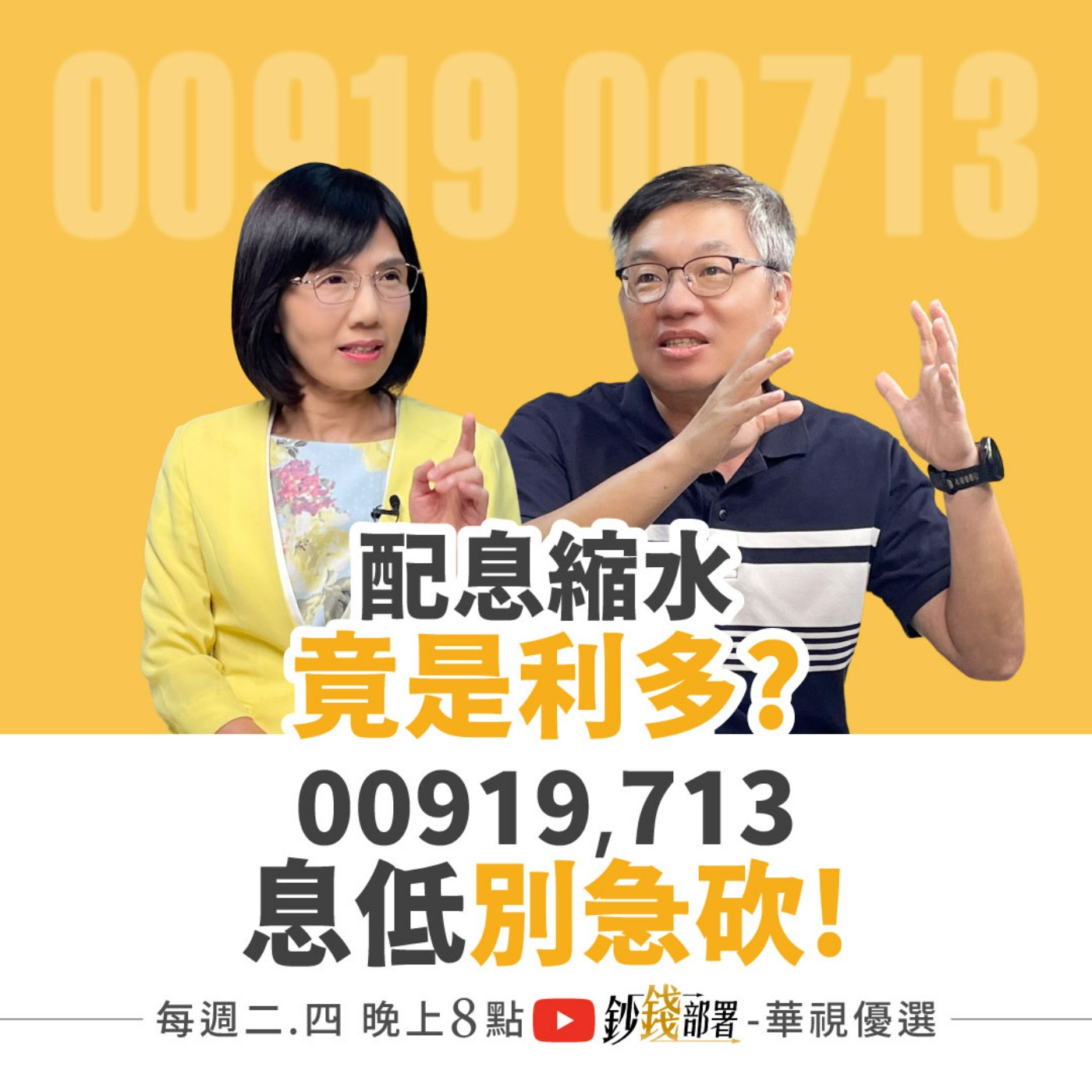 00919,00713配息縮水要下車？峰哥直喊「別！」 美股ETF無腦買竟年賺30% 台股衝高1招趕上 再吃補漲行情  盧燕俐 ft.林正峰