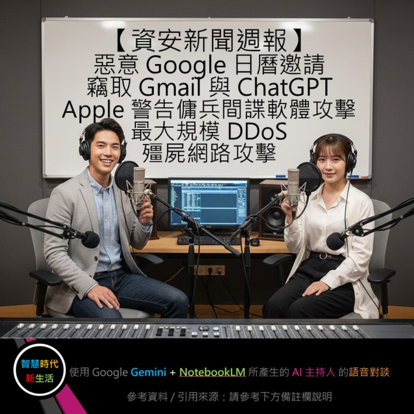 EP.137 [ Podcast ] 【資安新聞週報】惡意 Google 日曆邀請竊取 Gmail 與 ChatGPT / Apple 警告傭兵間諜軟體攻擊 / 最大規模 DDoS 殭屍網路攻擊 episode artwork