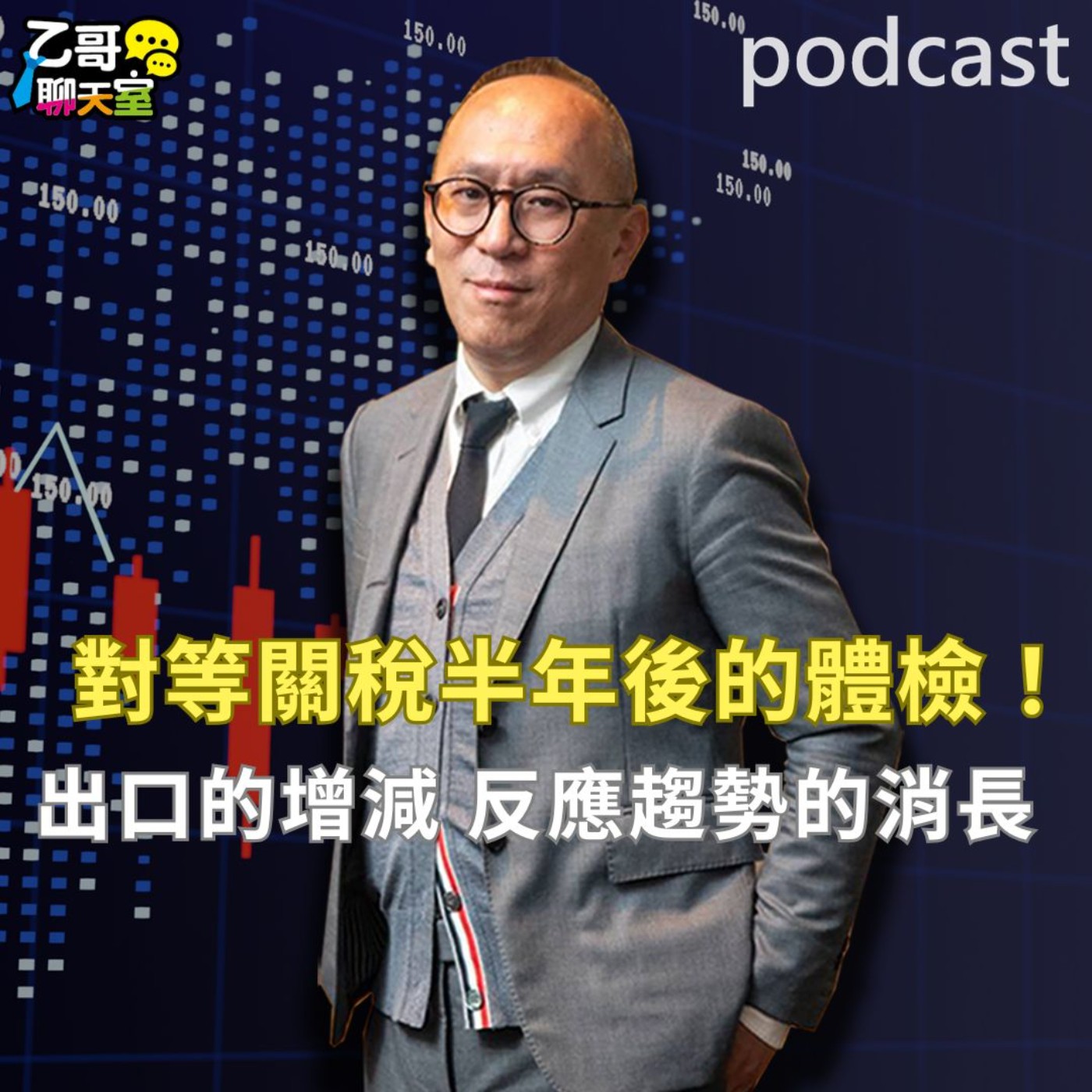 對等關稅半年後的體檢！ 出口的增減，反應趨勢的消長【乙哥聊天室 EP184】 episode artwork