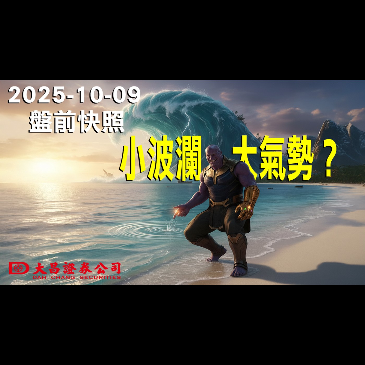 【大昌證券】2025年10月9盤前快照: 小波瀾，大氣勢？ episode artwork