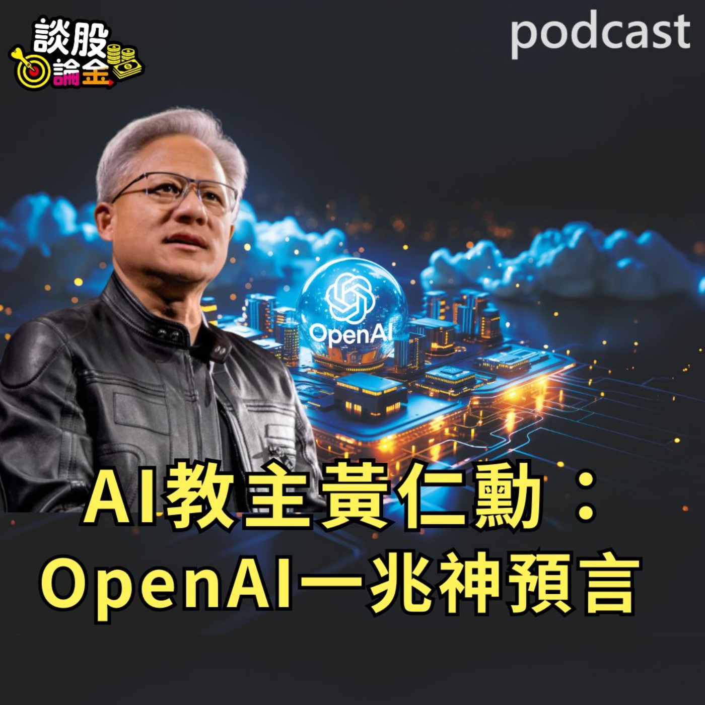 AI教主黃仁勳：OpenAI一兆神預言【談股論金 EP89】 episode artwork