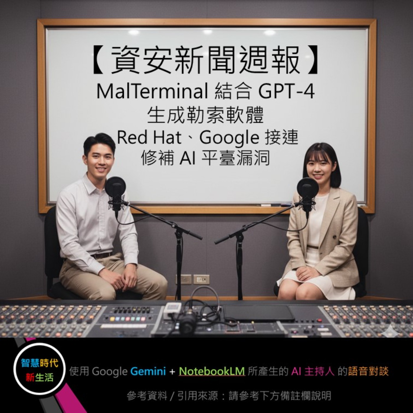EP.158 [ Podcast ] 【資安新聞週報】MalTerminal 結合 GPT-4 生成勒索軟體 / Red Hat、Google 接連修補 AI 平臺漏洞 episode artwork