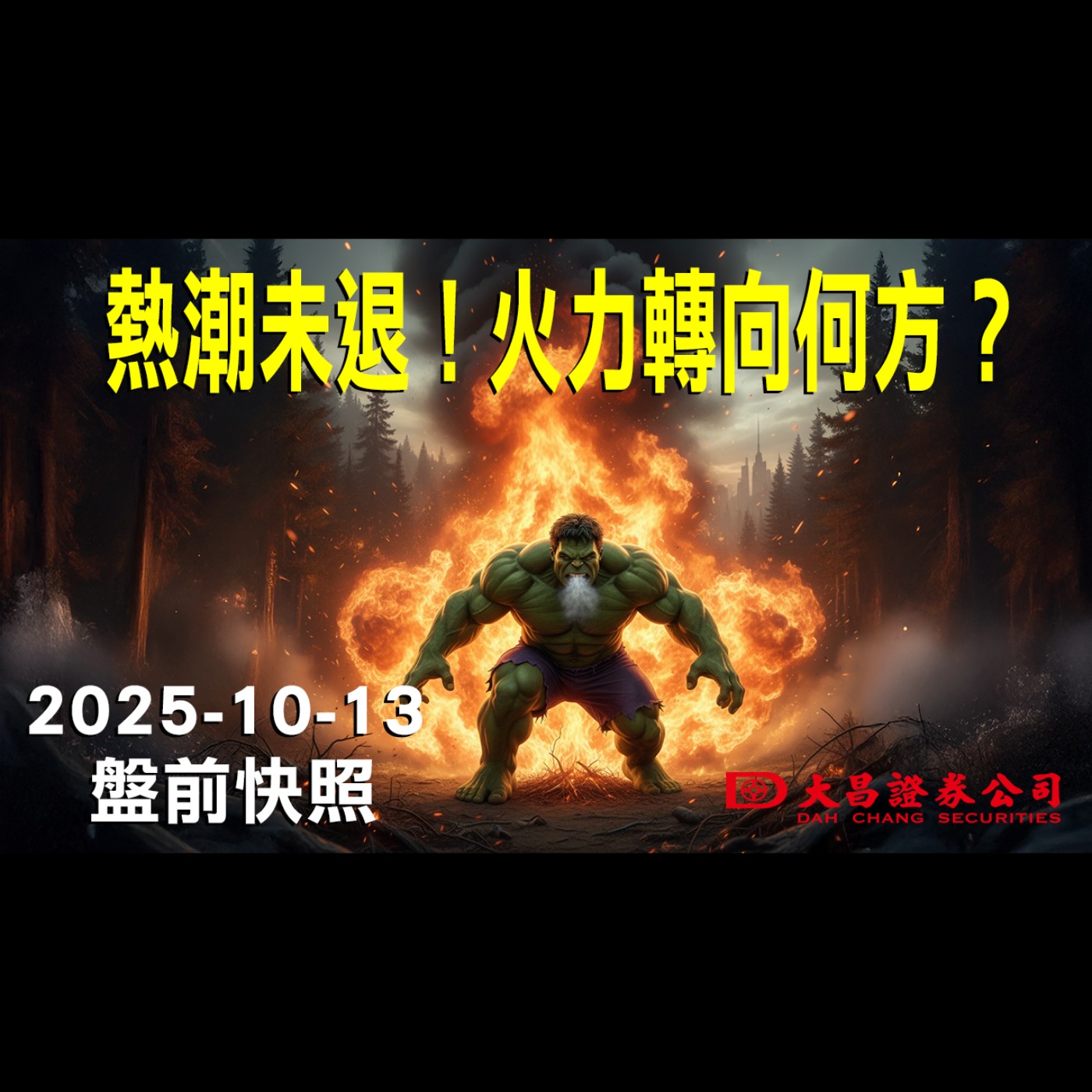 【大昌證券】2025年10月13日 盤前快照: 熱潮未退！火力轉向何方？ episode artwork