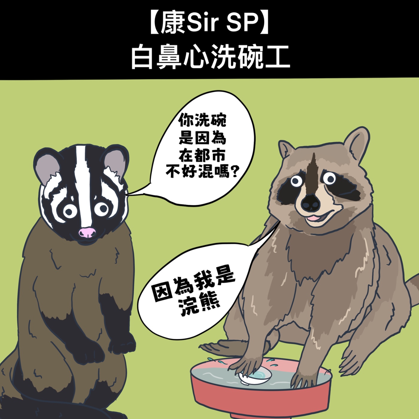 【康Sir SP】白鼻心洗碗工 episode artwork