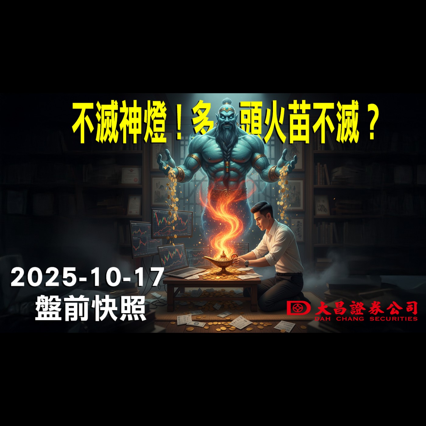 【大昌證券】2025年10月17日 盤前快照: 不滅神燈！多頭火苗不滅？ episode artwork