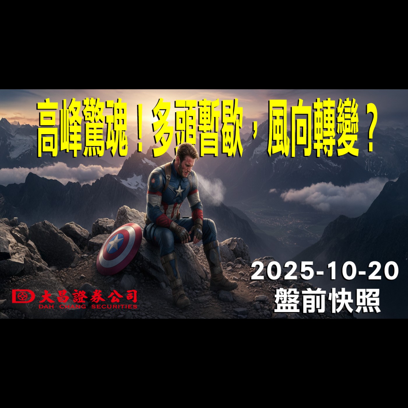 【大昌證券】2025年10月20日 盤前快照: 高峰驚魂！多頭暫歇，風向轉變？ episode artwork