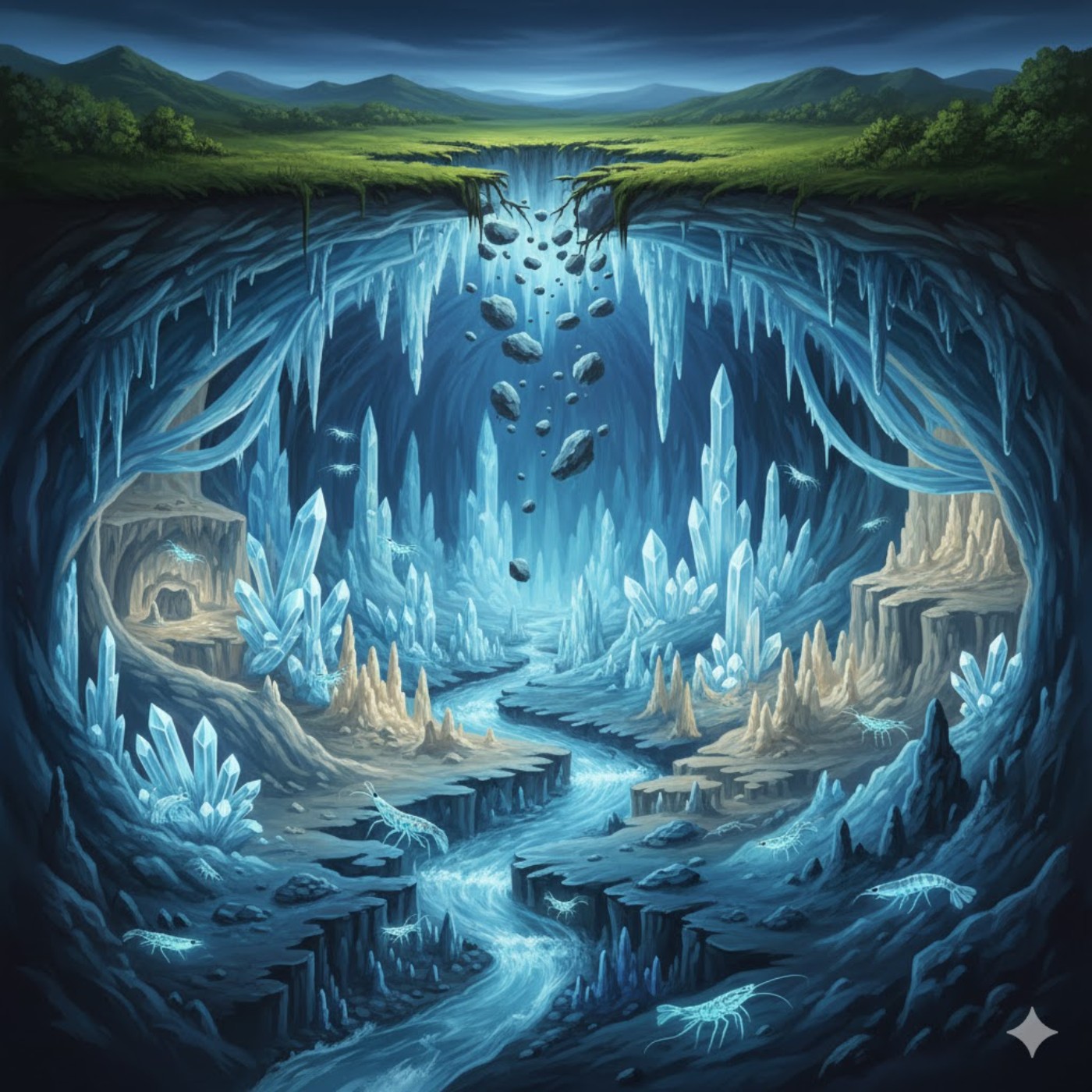 〈EP.143｜地底大崩塌！「滲穴」變「峽谷」？洞穴裡的奇妙水世界與石頭藝術家！〉 封面