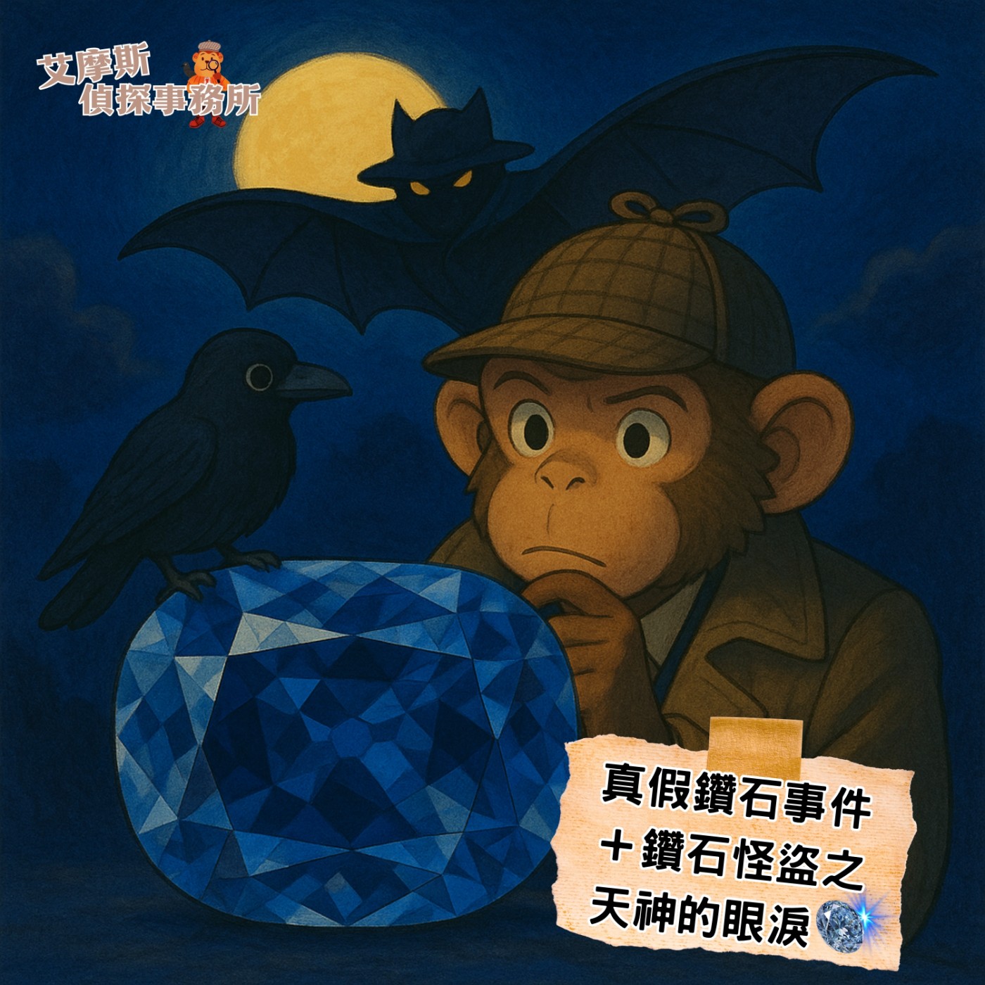 返鄉專車 － 艾摩斯偵探事務所🔍鑽石怪盜系列 － 真假鑽石＋天神的眼淚（大全集）