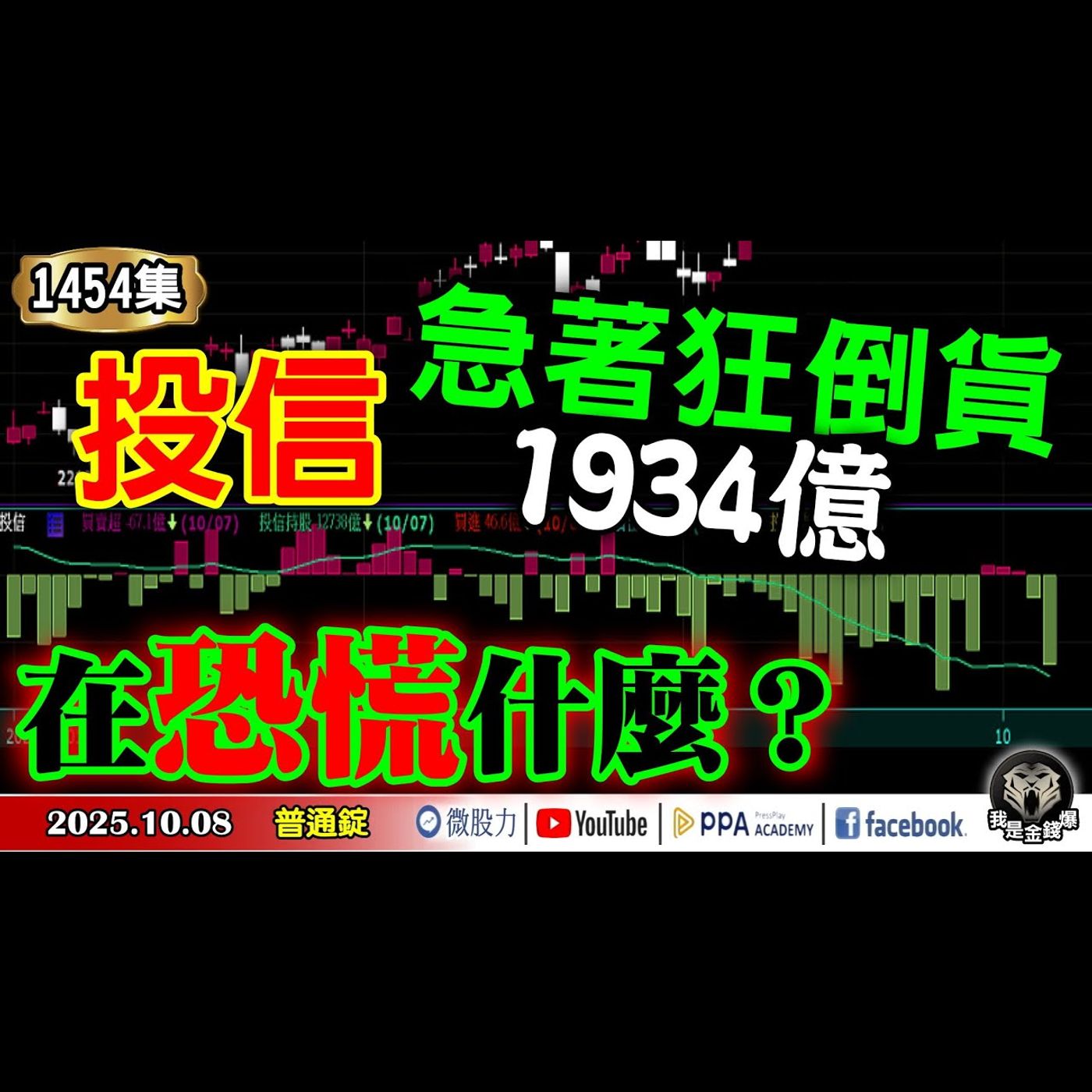 投信急著狂倒貨1934億！在恐慌什麼？《我是金錢爆》普通錠 2025.1008 #大K分析師(曾煥文) #廖祿民 #翁偉捷(酸民|輝達|AI|警訊|投信|巴菲特指標|營收創高|政府關門|美國就業)
