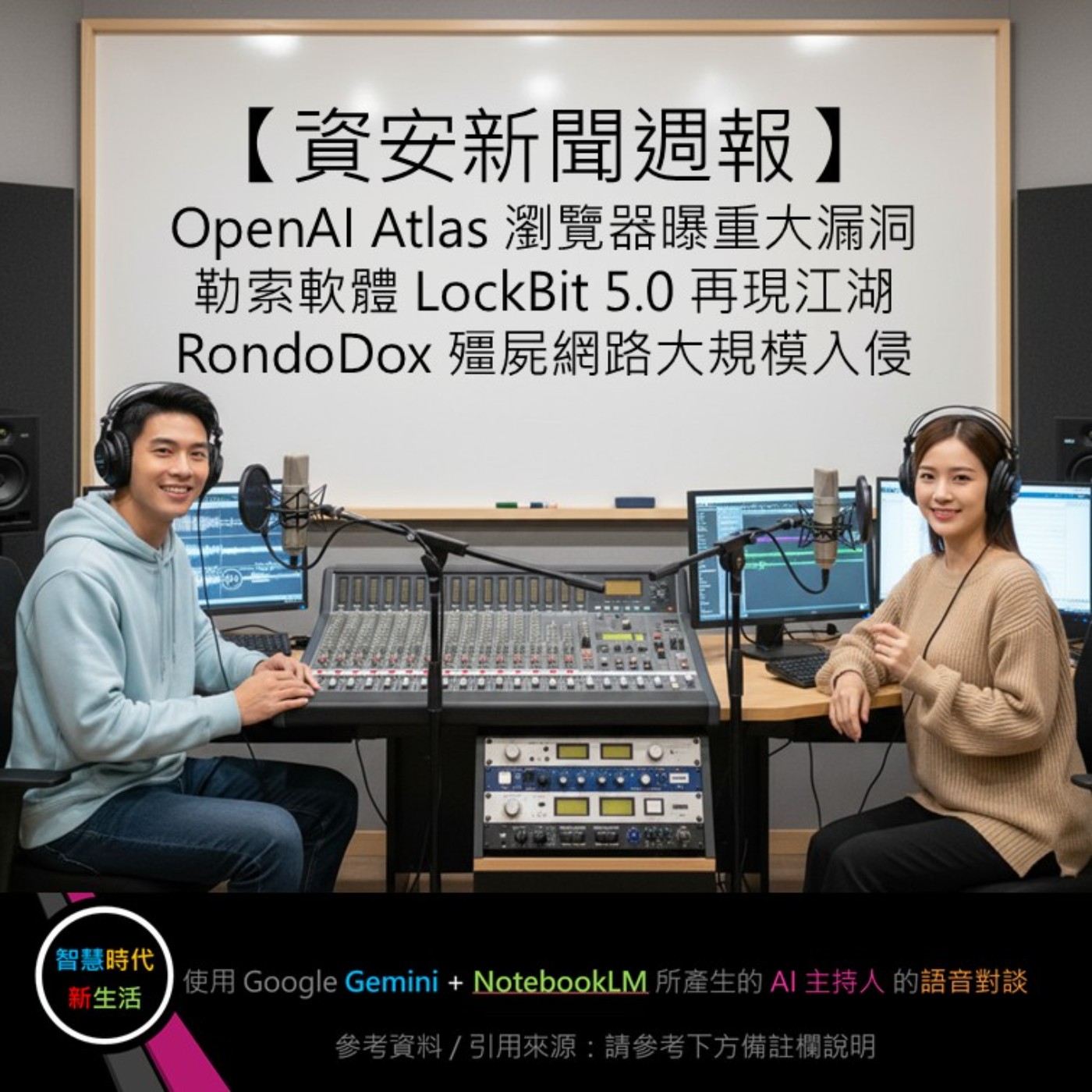 EP.179 [ Podcast ] 【資安新聞週報】OpenAI Atlas 瀏覽器曝重大漏洞 / 勒索軟體 LockBit 5.0 再現江湖 / RondoDox 殭屍網路大規模入侵 episode artwork