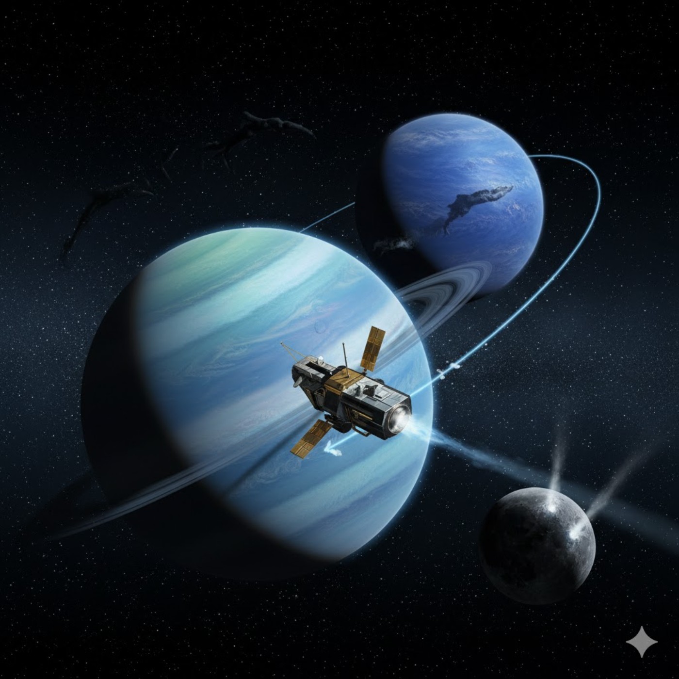 〈EP.164｜太空超級英雄！航海家2號獨闖太陽系邊疆，揭密躺著的天王星和深藍色的海王星！〉 封面