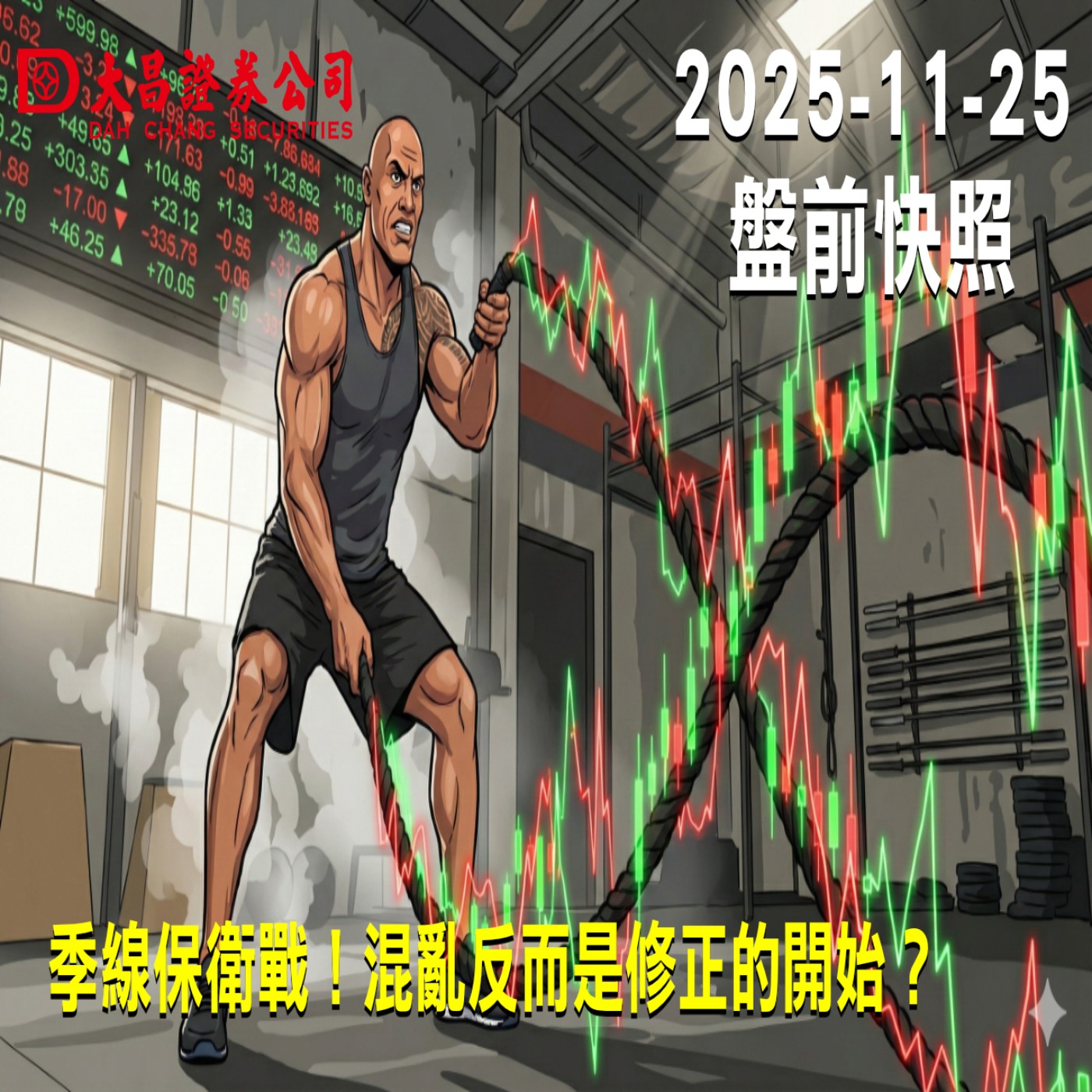 【大昌證券】2025年11月25日 盤前快照: 季線保衛戰！混亂反而是修正的開始？ episode artwork