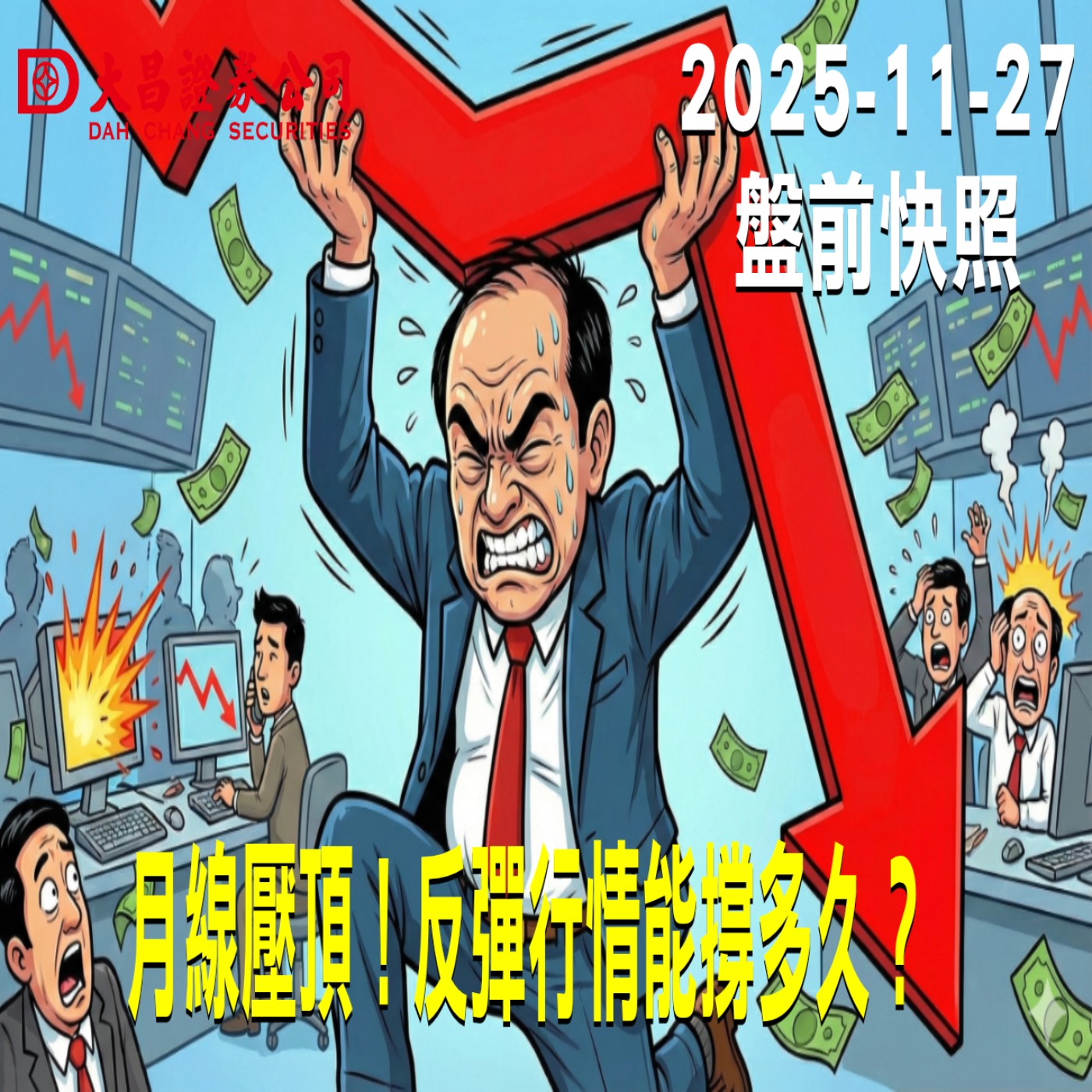【大昌證券】2025年11月27日 盤前快照: 月線壓頂！反彈行情能撐多久？ episode artwork