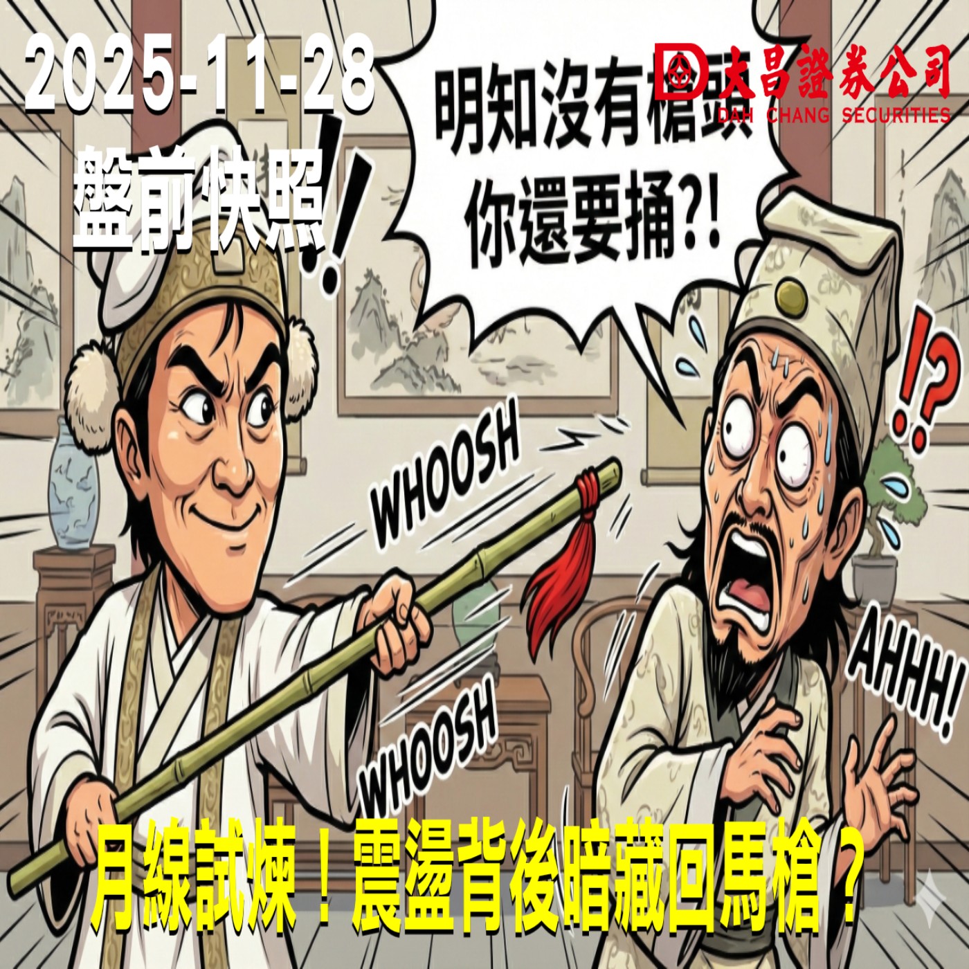 【大昌證券】2025年11月28 盤前快照: 月線試煉！震盪背後暗藏回馬槍？ episode artwork
