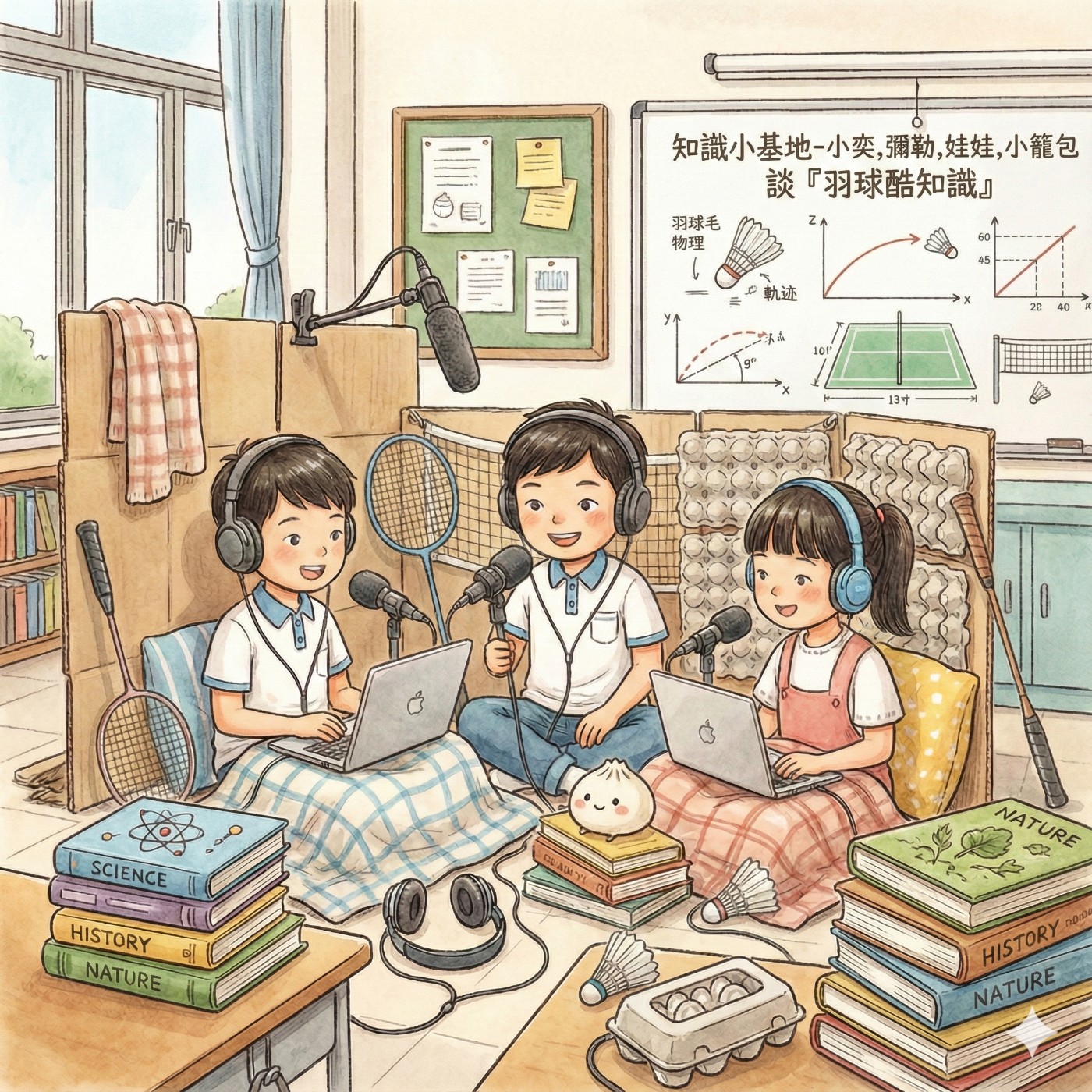 知識小基地-小奕,貓貓,娃娃,小籠包 談『羽球酷知識』 episode artwork