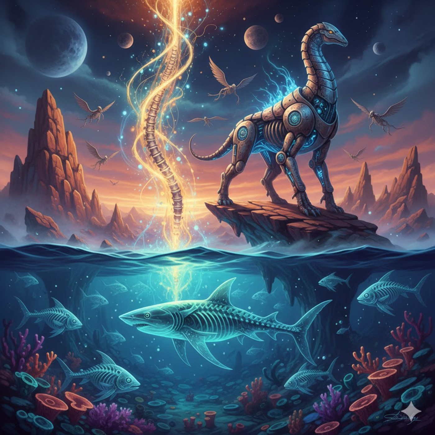 〈EP.181｜從吸血鬼魚到太空人的骨骼密碼：揭開 64,000 種脊椎動物的演化大冒險！〉 封面