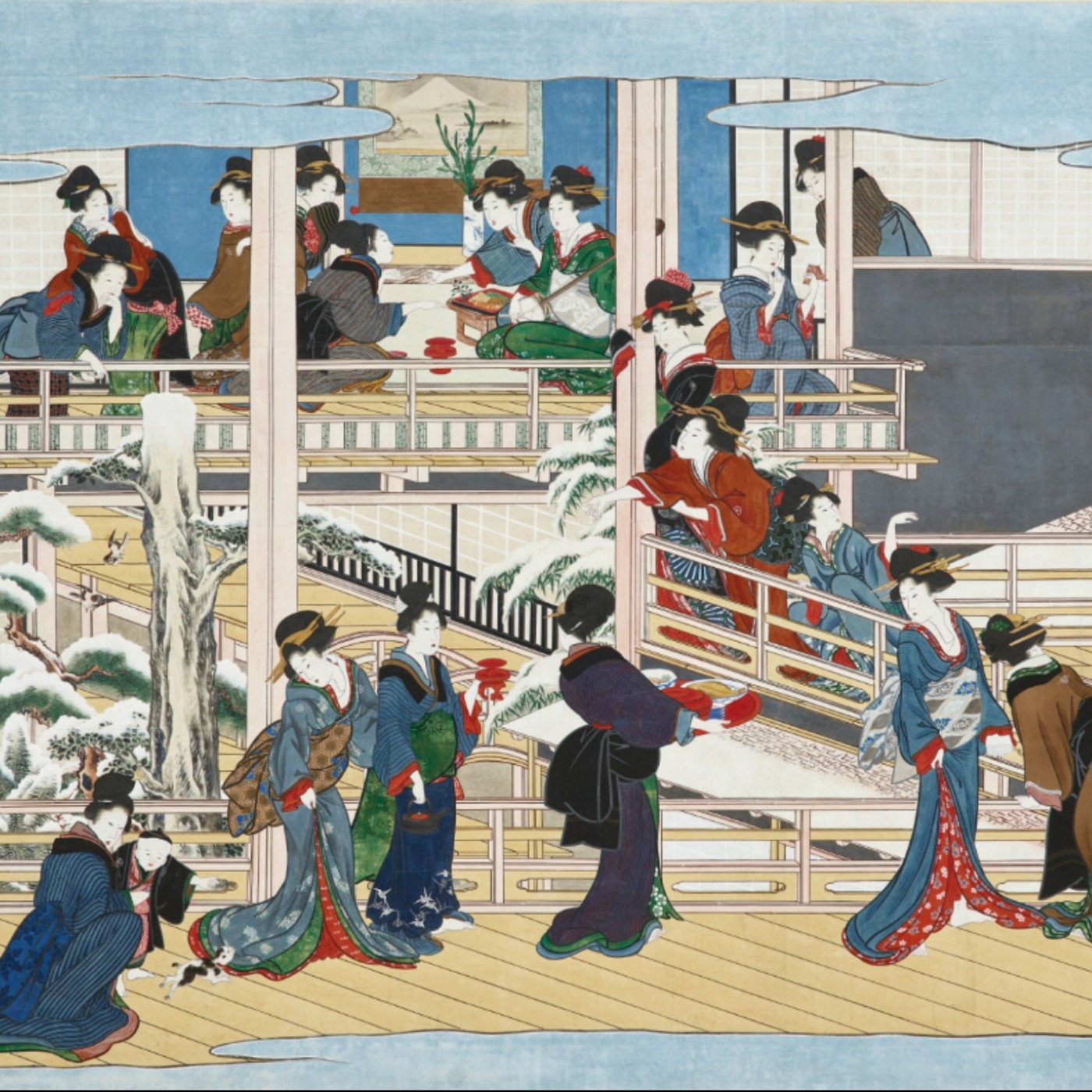 #359 日本江戶時代的國寶藝術家竟然是老司機 - 喜多川歌麿《深川之雪》