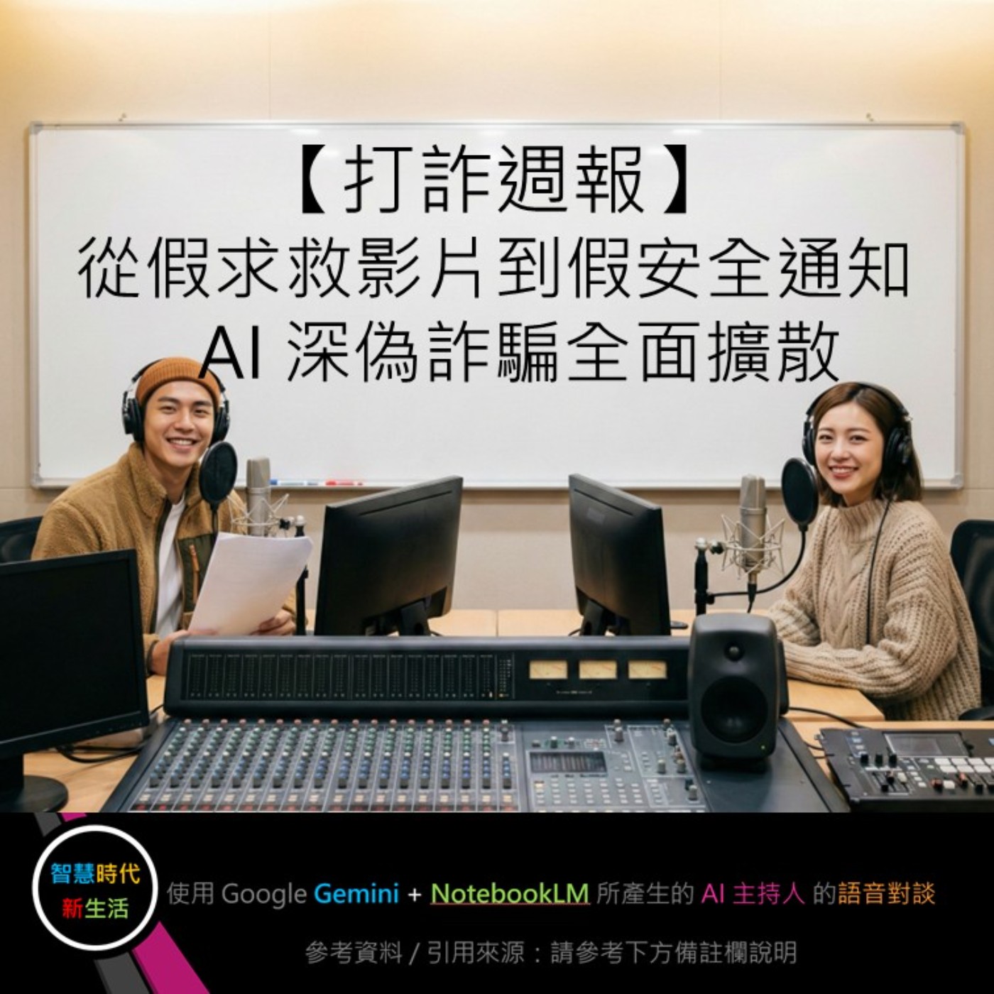 EP.222 [ Podcast ] 【打詐週報】從假求救影片到假安全通知，AI 深偽詐騙全面擴散 episode artwork