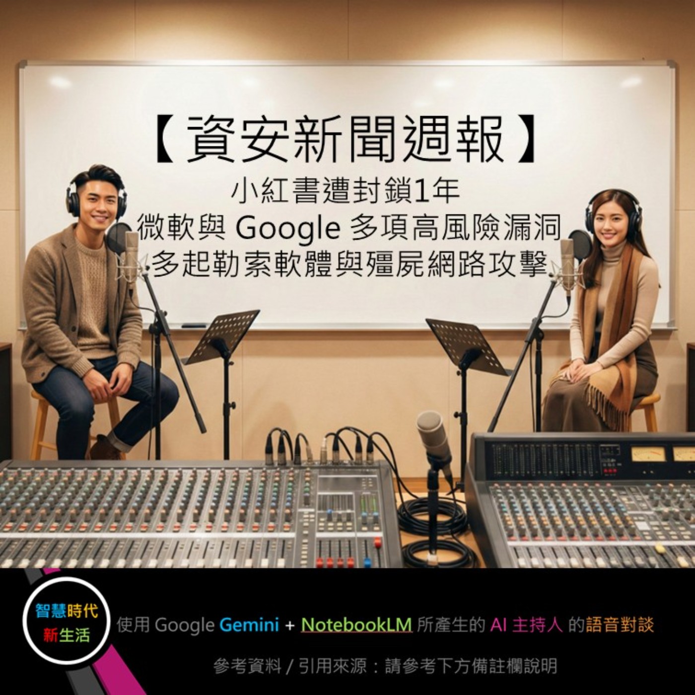EP.221 [ Podcast ] 【資安新聞週報】小紅書遭封鎖1年，微軟與 Google 多項高風險漏洞、多起勒索軟體與殭屍網路攻擊 episode artwork