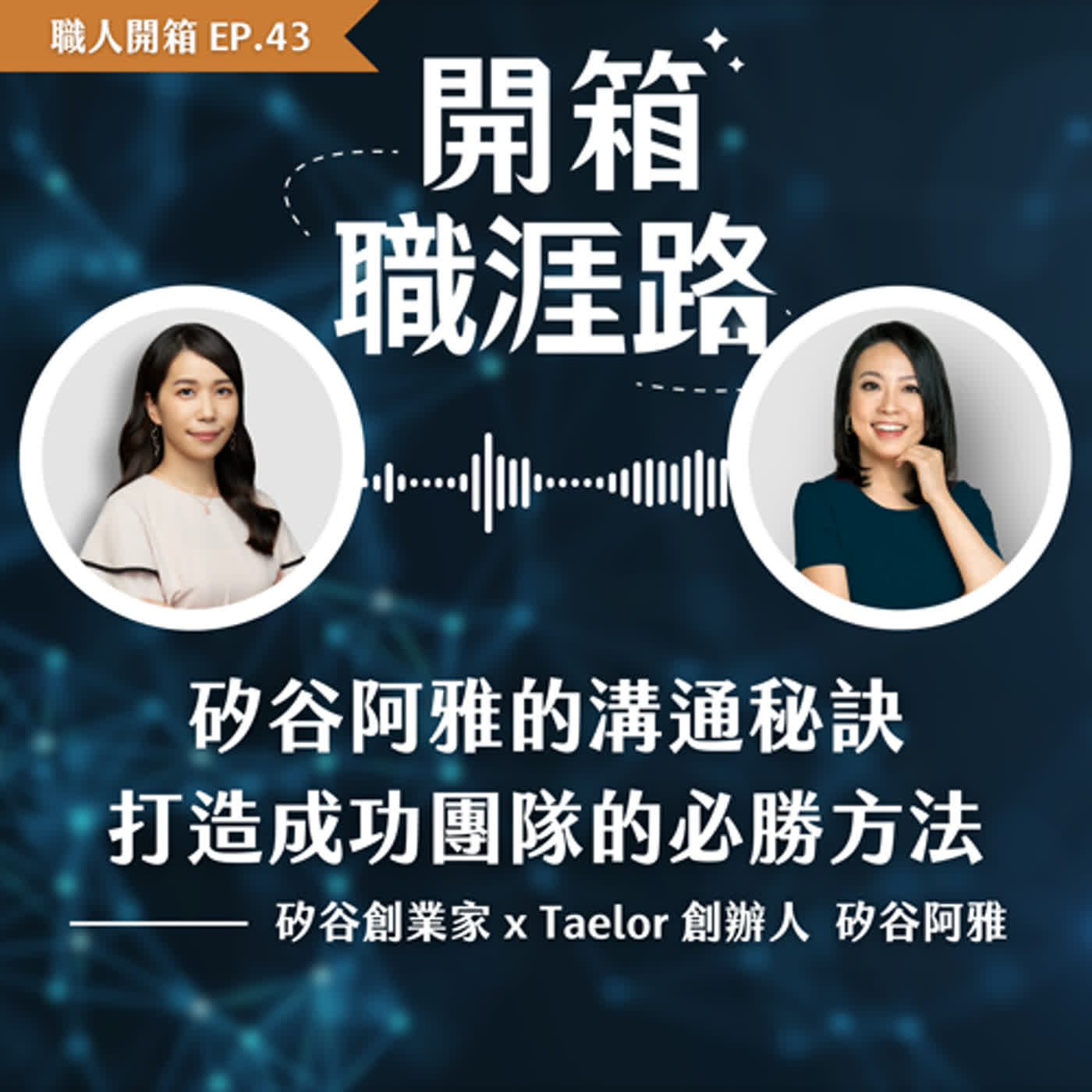 #43【職人開箱】矽谷阿雅的溝通秘訣：打造成功團隊的必勝方法｜矽谷阿雅 episode artwork