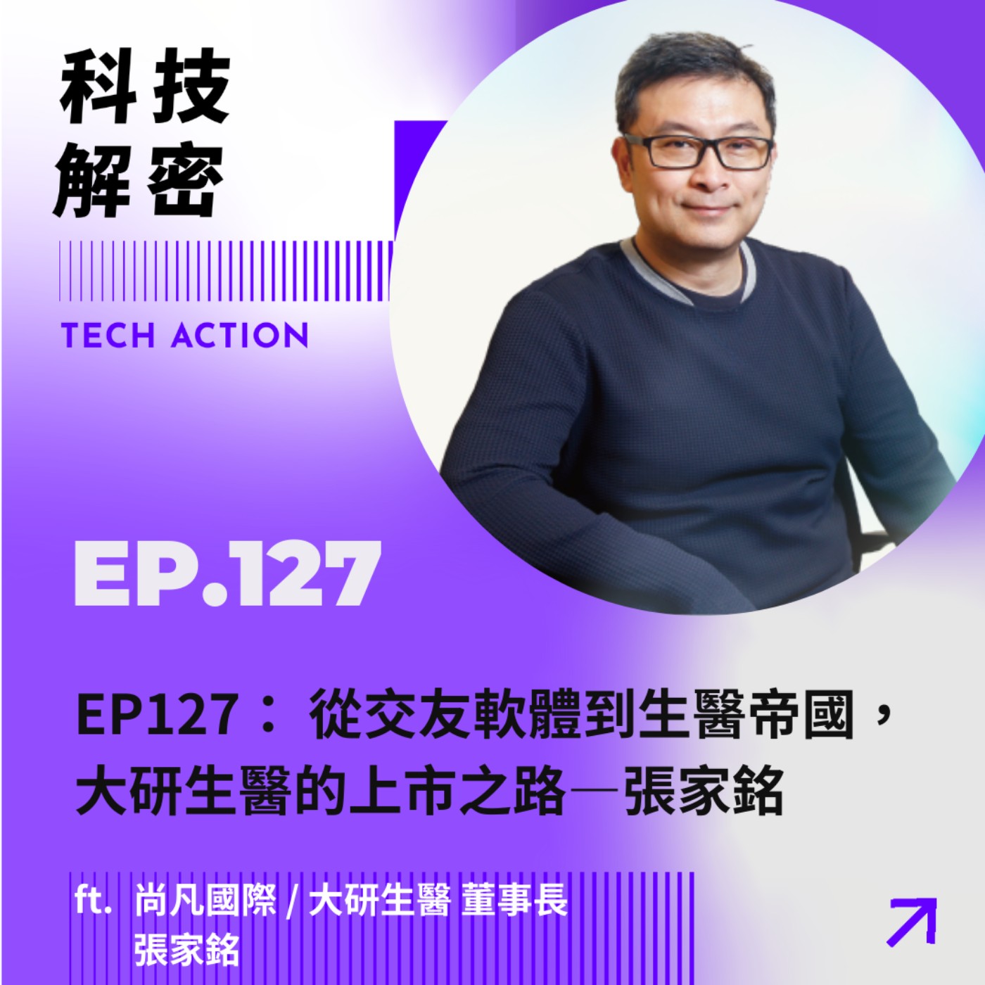 EP127： 從交友軟體到生醫帝國， 大研生醫的上市之路 — 張家銘