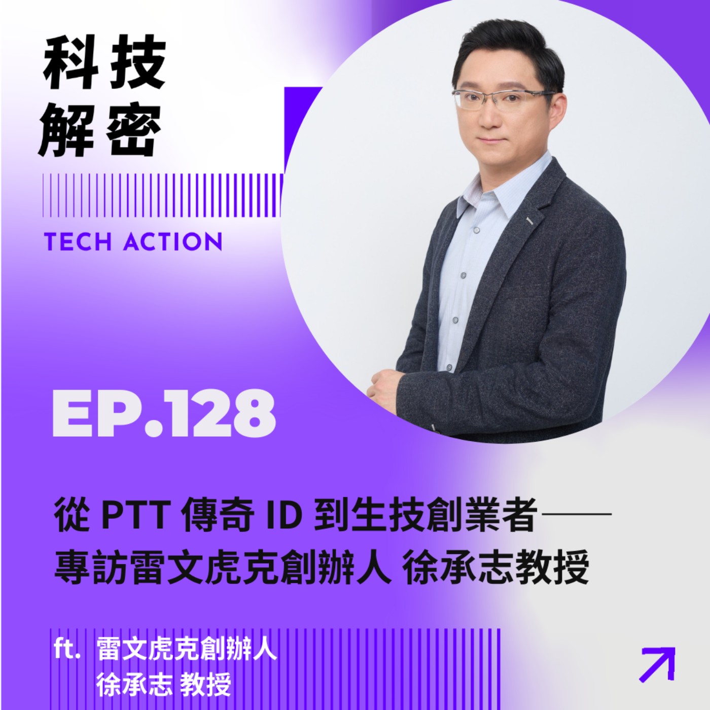 EP128：從 PTT 傳奇 ID 到生技創業者——專訪雷文虎克創辦人 徐承志教授