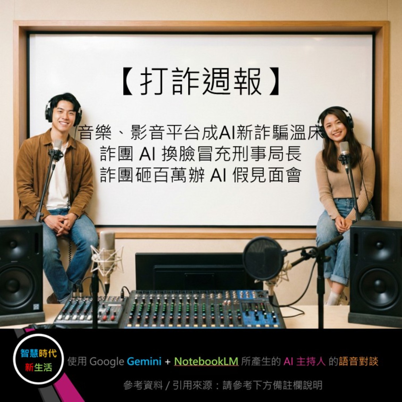 EP.236 [ Podcast ] 【打詐週報】音樂、影音平台成AI新詐騙溫床 / 詐團 AI 換臉冒充刑事局長 / 詐團砸百萬辦 AI 假見面會 episode artwork