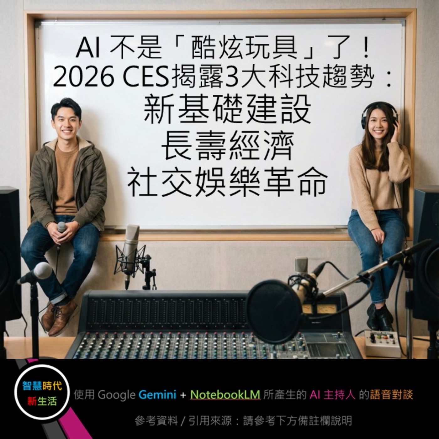 EP.253 [ Podcast ] AI 不是「酷炫玩具」了！2026 CES揭露3大科技趨勢：新基礎建設、長壽經濟、社交娛樂革命 episode artwork