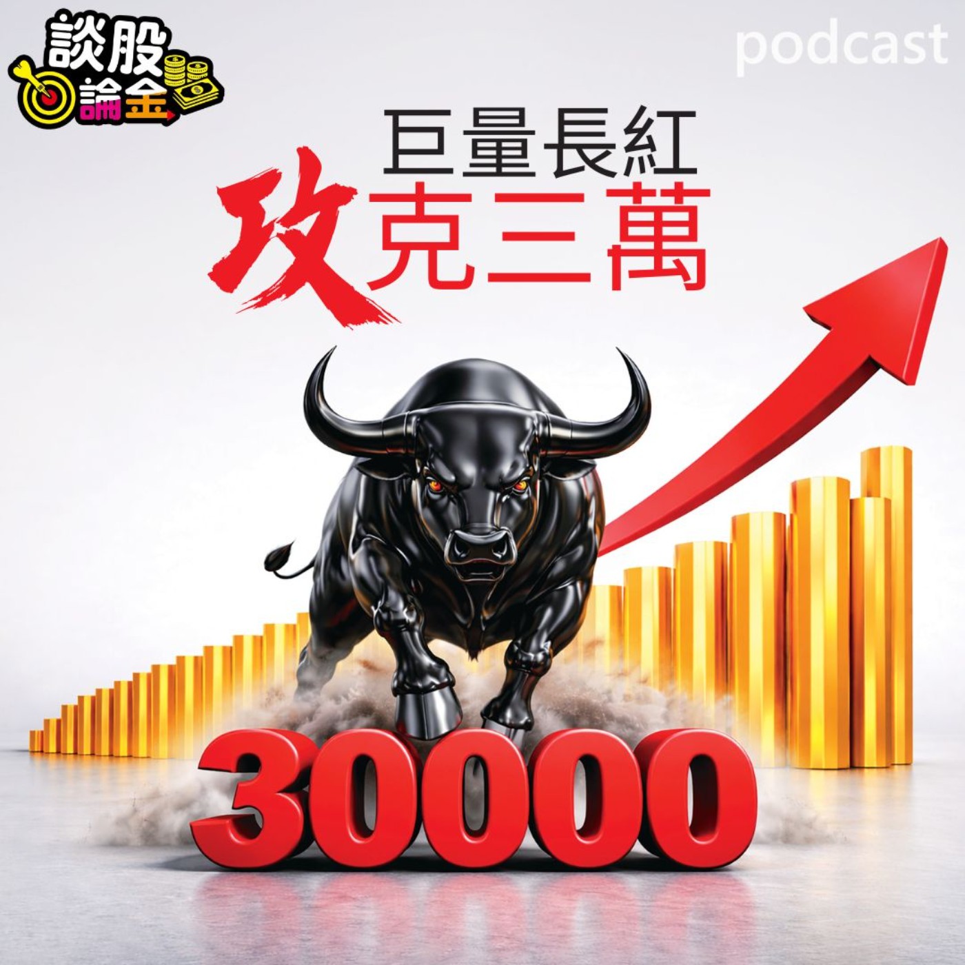 巨量長紅 攻克三萬 站穩台股的Ｃ位，就是台積電！ 【談股論金 EP102】 episode artwork