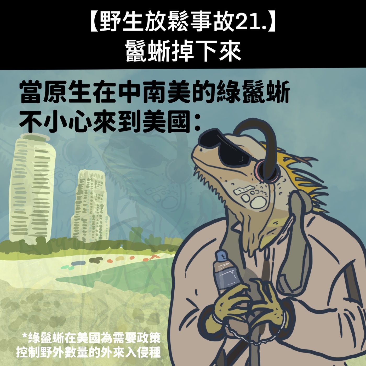 野生放鬆事故21. 鬣蜥掉下來 episode artwork