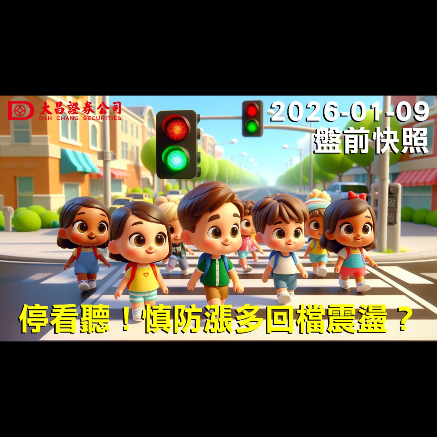 【大昌證券】2026年01月09日 盤前快照: 停看聽！慎防漲多回檔震盪？ episode artwork