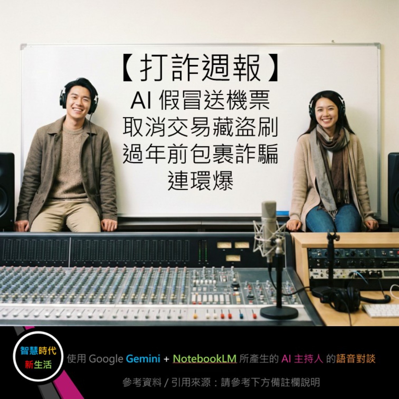 EP.264 [ Podcast ] 【打詐週報】AI 假冒送機票、「取消交易」藏盜刷，過年前包裹詐騙連環爆！ episode artwork