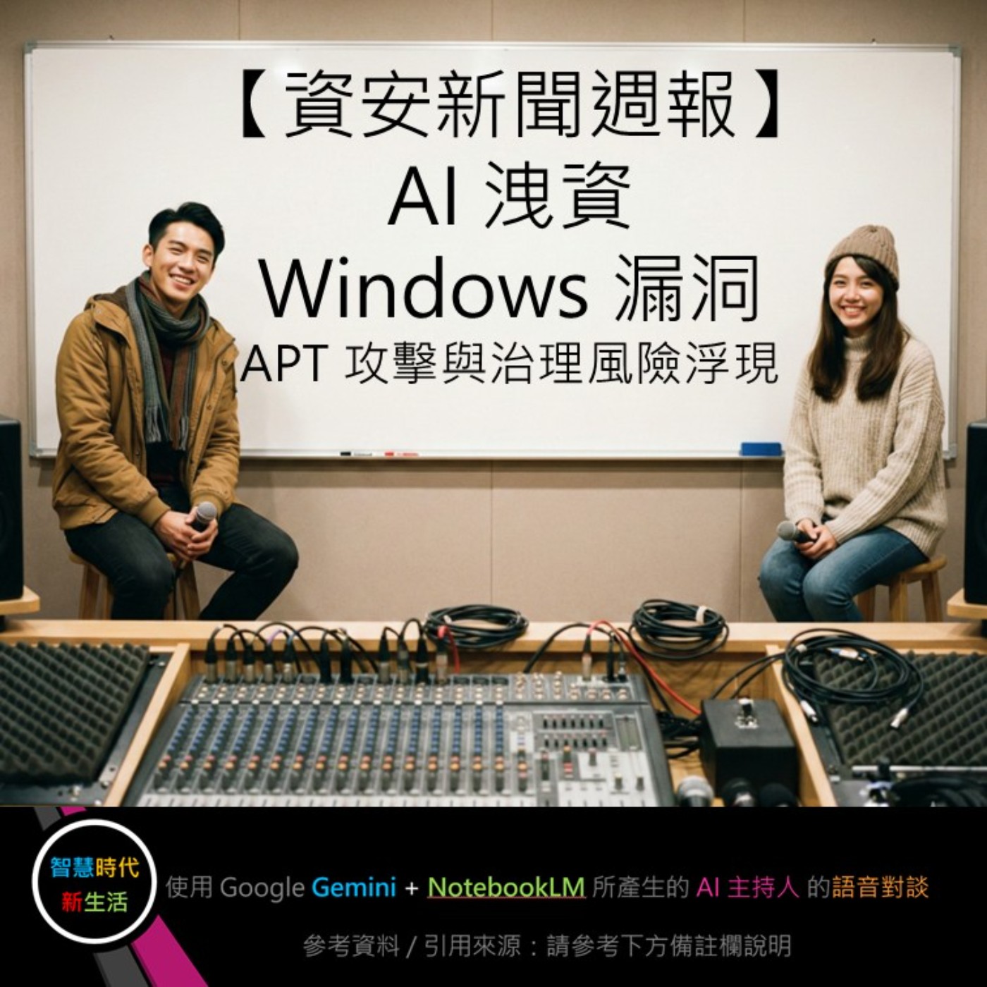 EP.263 [ Podcast ] 【資安新聞週報】AI 洩資、Windows 漏洞、APT 攻擊與治理風險浮現 episode artwork