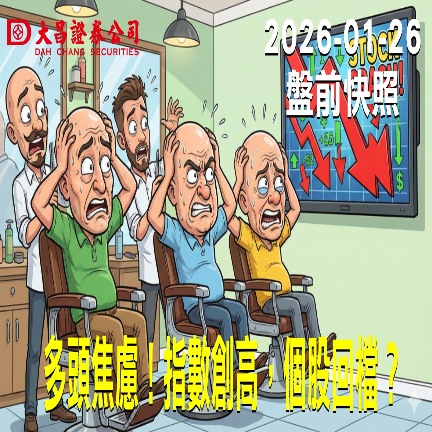 【大昌證券】2026年01月26日 盤前快照: 多頭焦慮！指數創高，個股回檔？ episode artwork