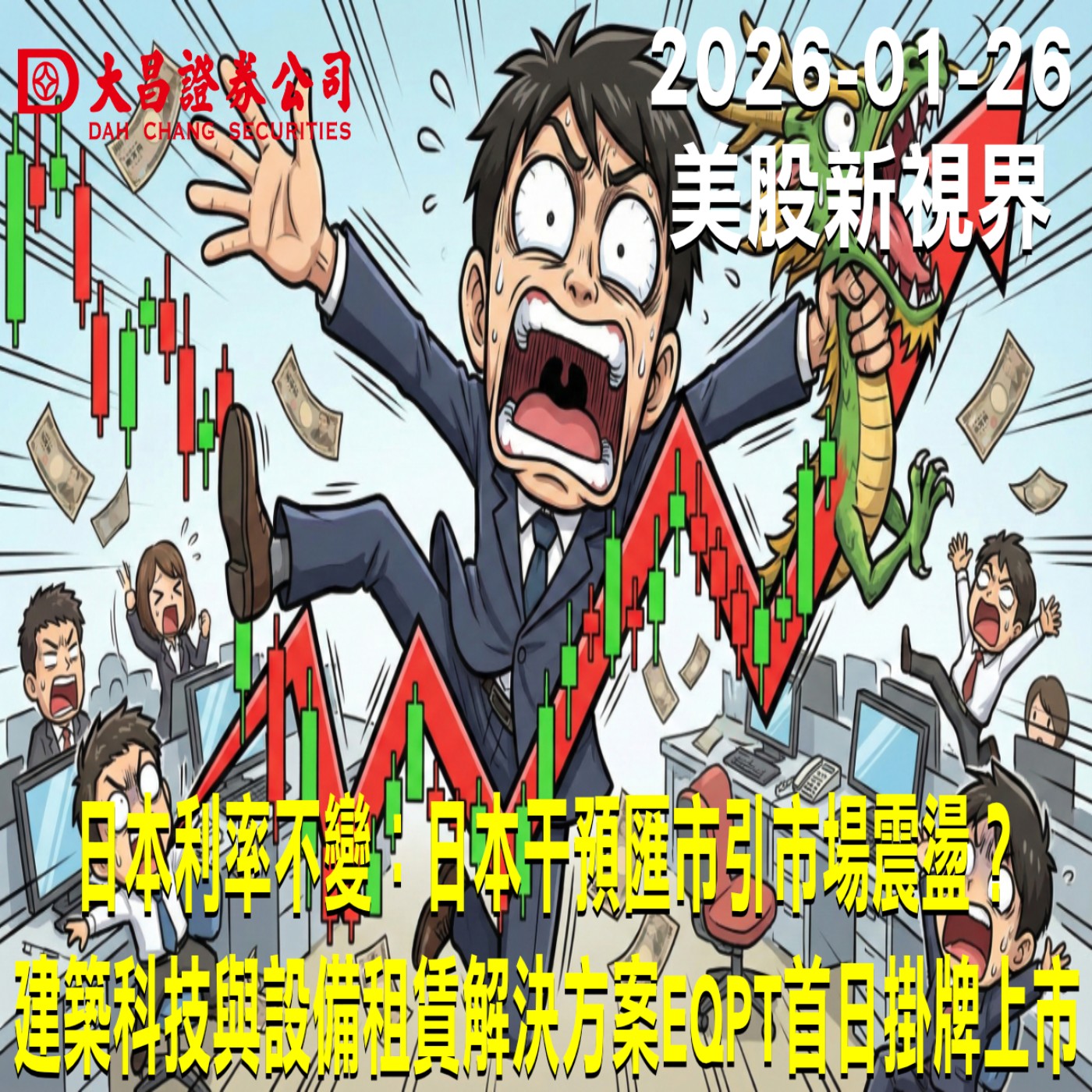 【大昌證券】2025年1月26日美股新視界：日本利率不變：日本干預匯市引市場震盪？  建築科技與設備租賃解決方案EQPT首日掛牌上市