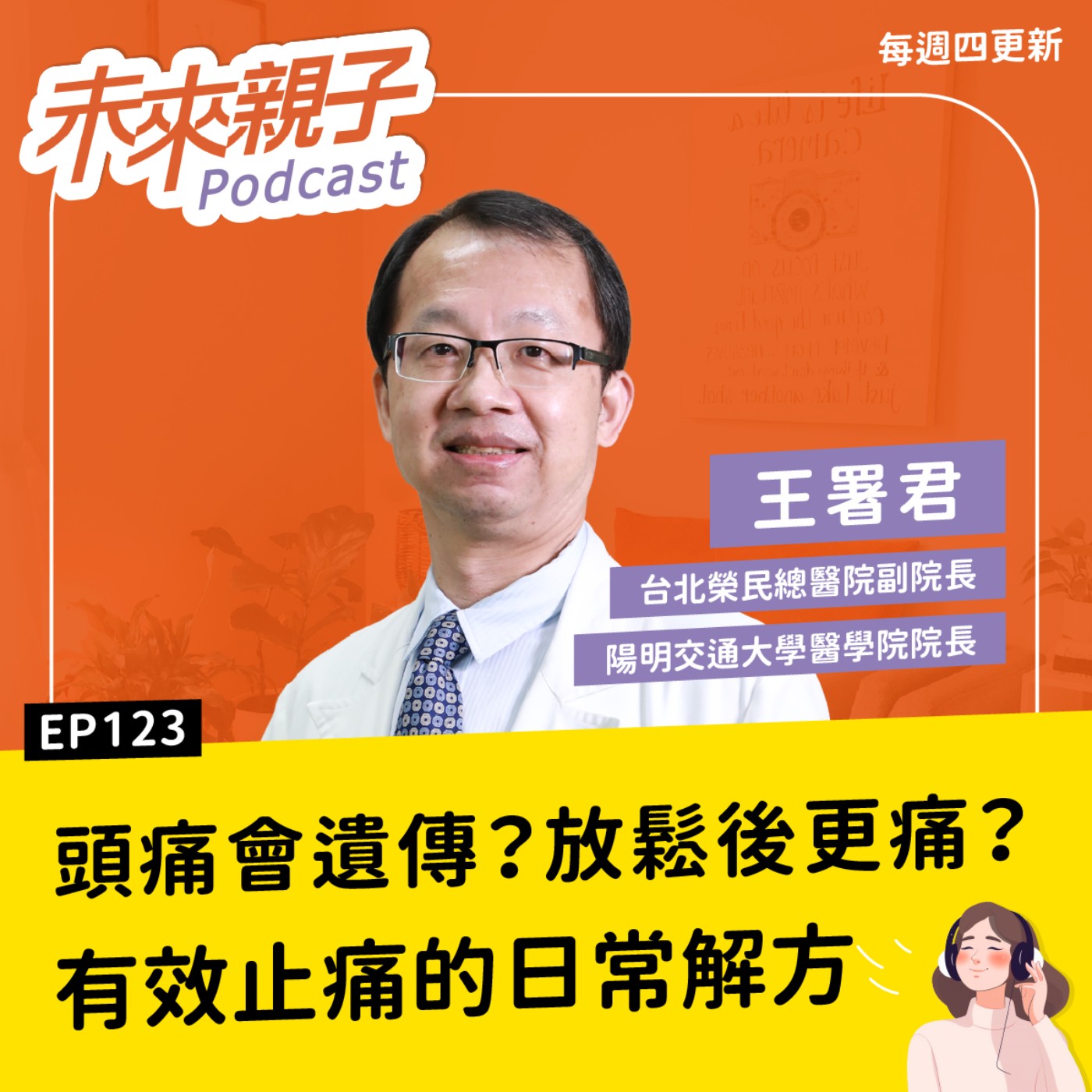 EP123 頭痛竟然會遺傳？神經科權威：掌握「服藥黃金時間」以及「不吃藥」的日常解方 ft.王署君