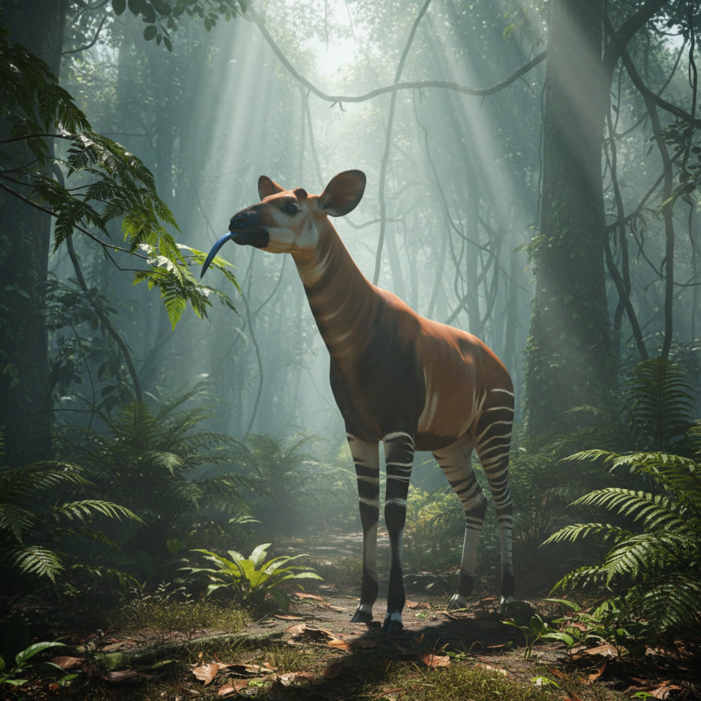 〈EP.212｜穿著斑馬褲的長頸鹿：揭開非洲獨角獸「霍加狓」（Okapi）的神祕面紗〉 封面