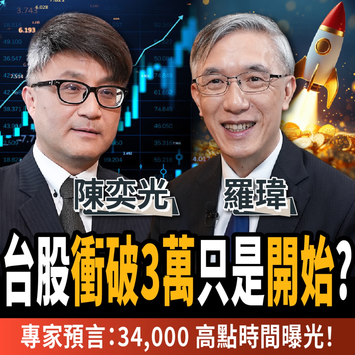 【下班經濟學_股票】台股衝破 3 萬只是開始？專家預言：34,000 高點時間曝光！ft. 羅瑋、陳奕光