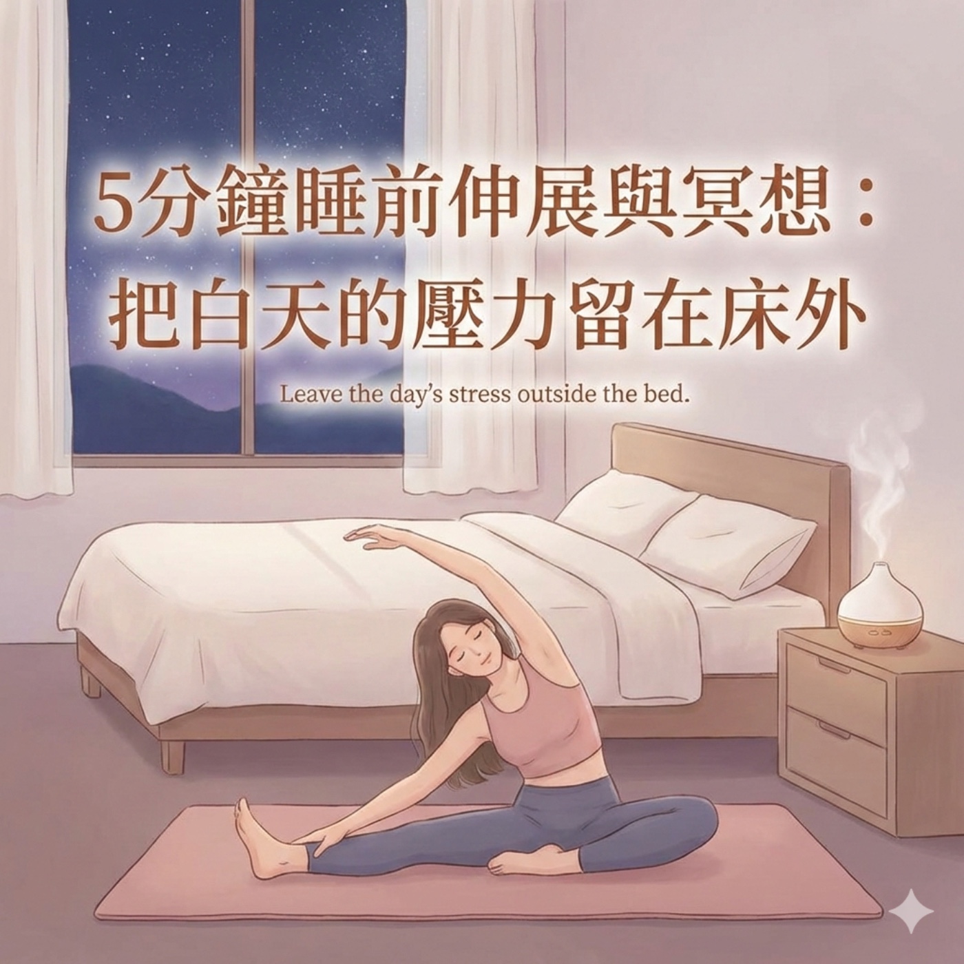 EP20 5分鐘睡前伸展與冥想:把白天的壓力留在床外,關掉大腦的「背景程式 episode artwork