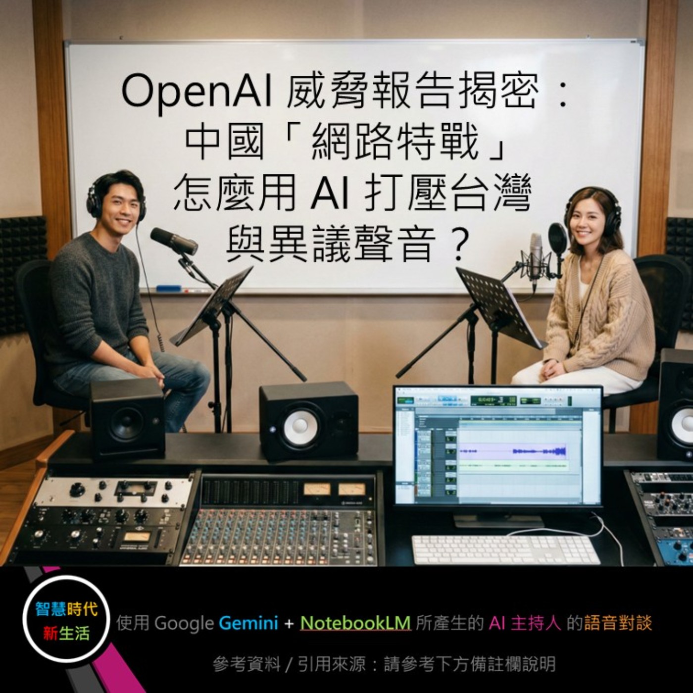 EP.307 [ Podcast ] OpenAI 威脅報告揭密：中國「網路特戰」怎麼用 AI 打壓台灣與異議聲音？ episode artwork