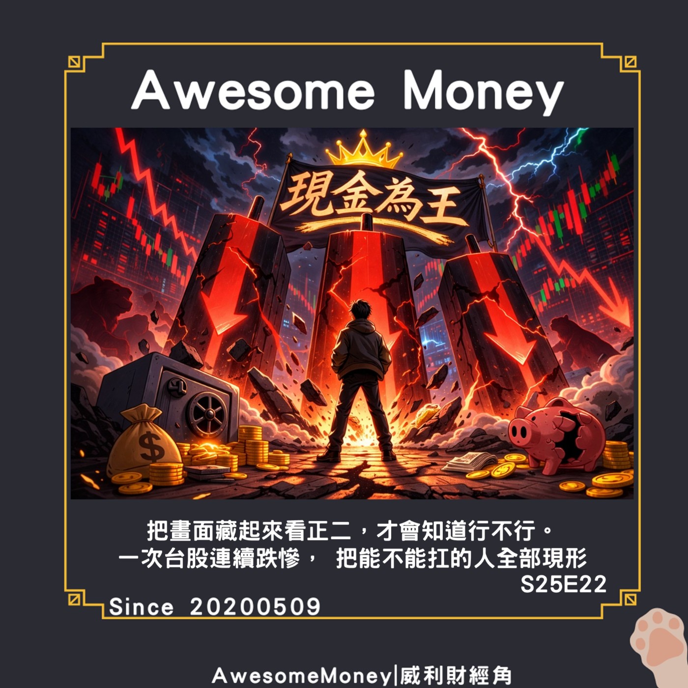 S25EP22|把畫面藏起來看正二，才會知道行不行。一次台股連續跌慘，把能不能扛的人全部現形。最殘忍是你以為結束了，其實還沒。