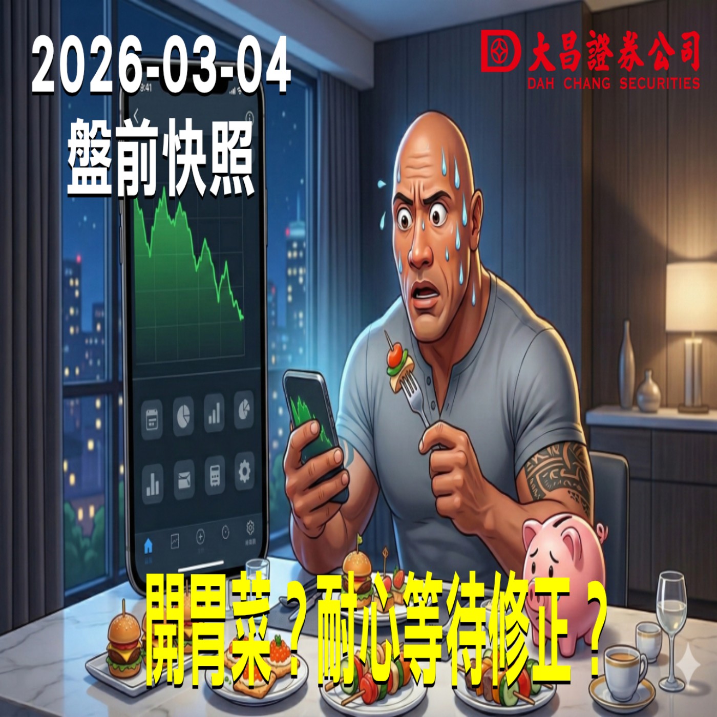 【大昌證券】2026年3月4日 盤前快照: 開胃菜？耐心等待修正？ episode artwork