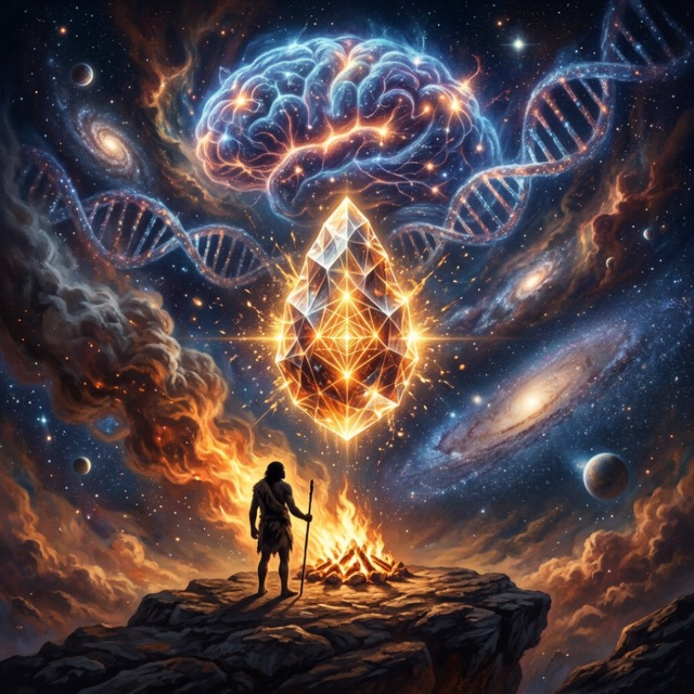 〈SP.35｜人類演化特輯 (2)｜百萬年前的科技發表會？石器時代的第一場BBQ派對！〉 封面