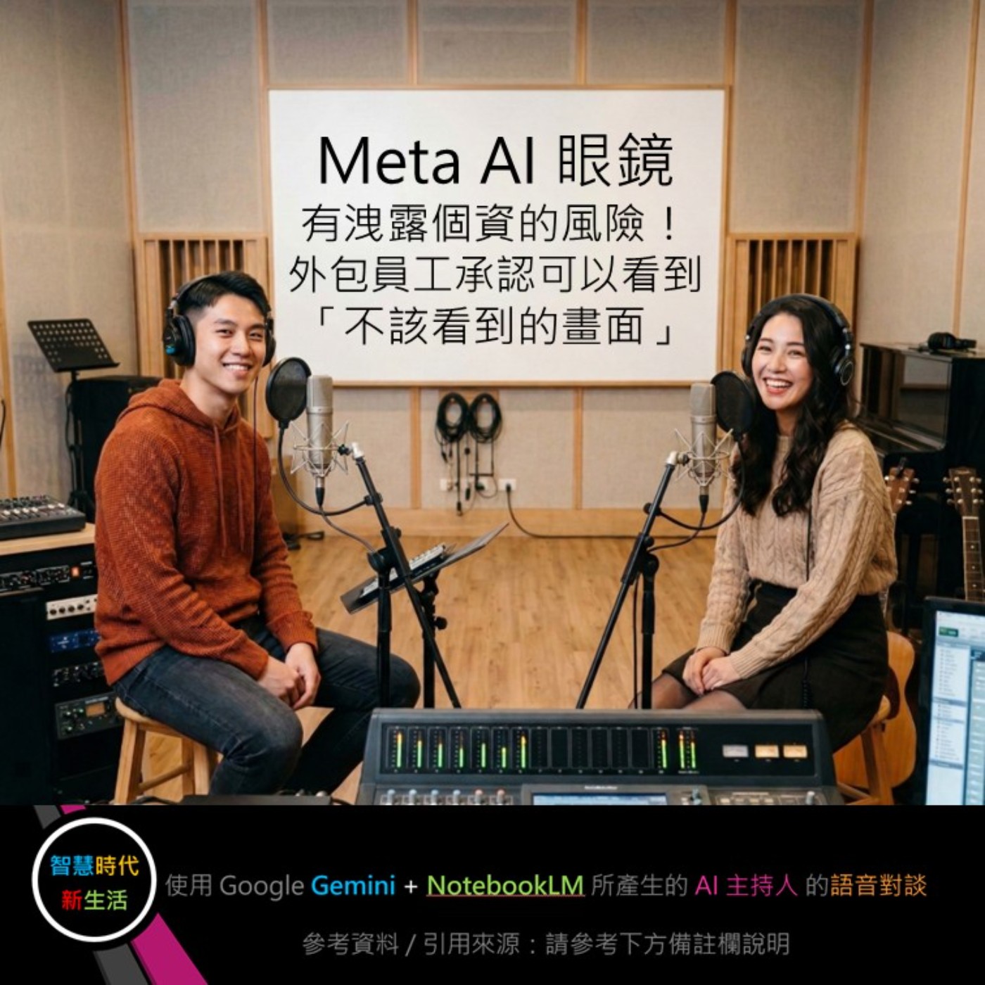 EP.315 [ Podcast ] Meta AI 眼鏡有洩露個資的風險！外包員工承認可以看到「不該看到的畫面」 episode artwork