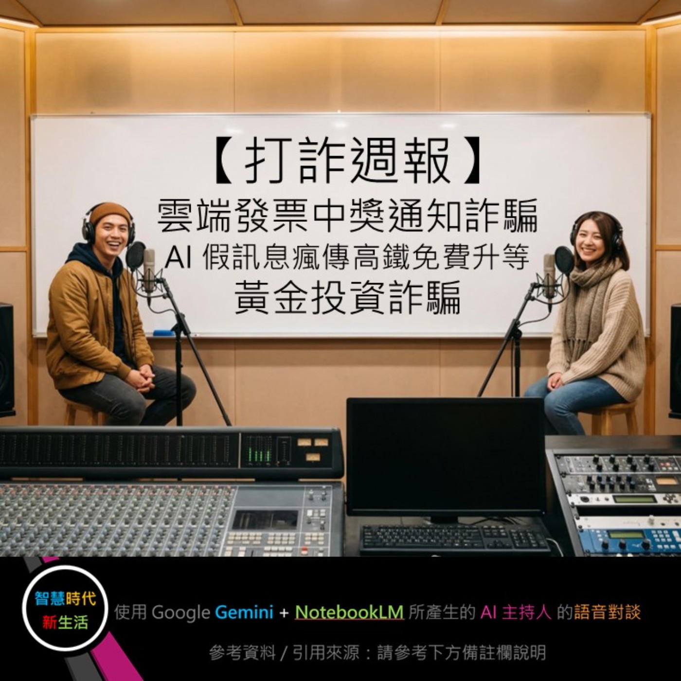 EP.313 [ Podcast ] 【打詐週報】雲端發票中獎通知詐騙、AI 假訊息瘋傳高鐵免費升等、黃金投資詐騙 episode artwork