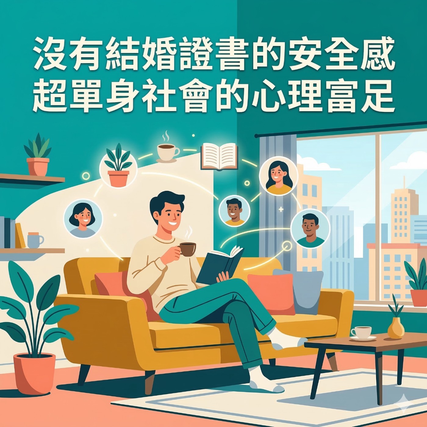 《沒有結婚證書的安全感：超單身社會的心理富足》第一集：超單身社會的崛起與心理富足的追尋  episode artwork