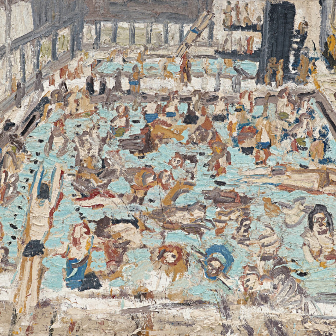 #373 《八月星期六上午11點的兒童游泳池》- Leon Kossoff